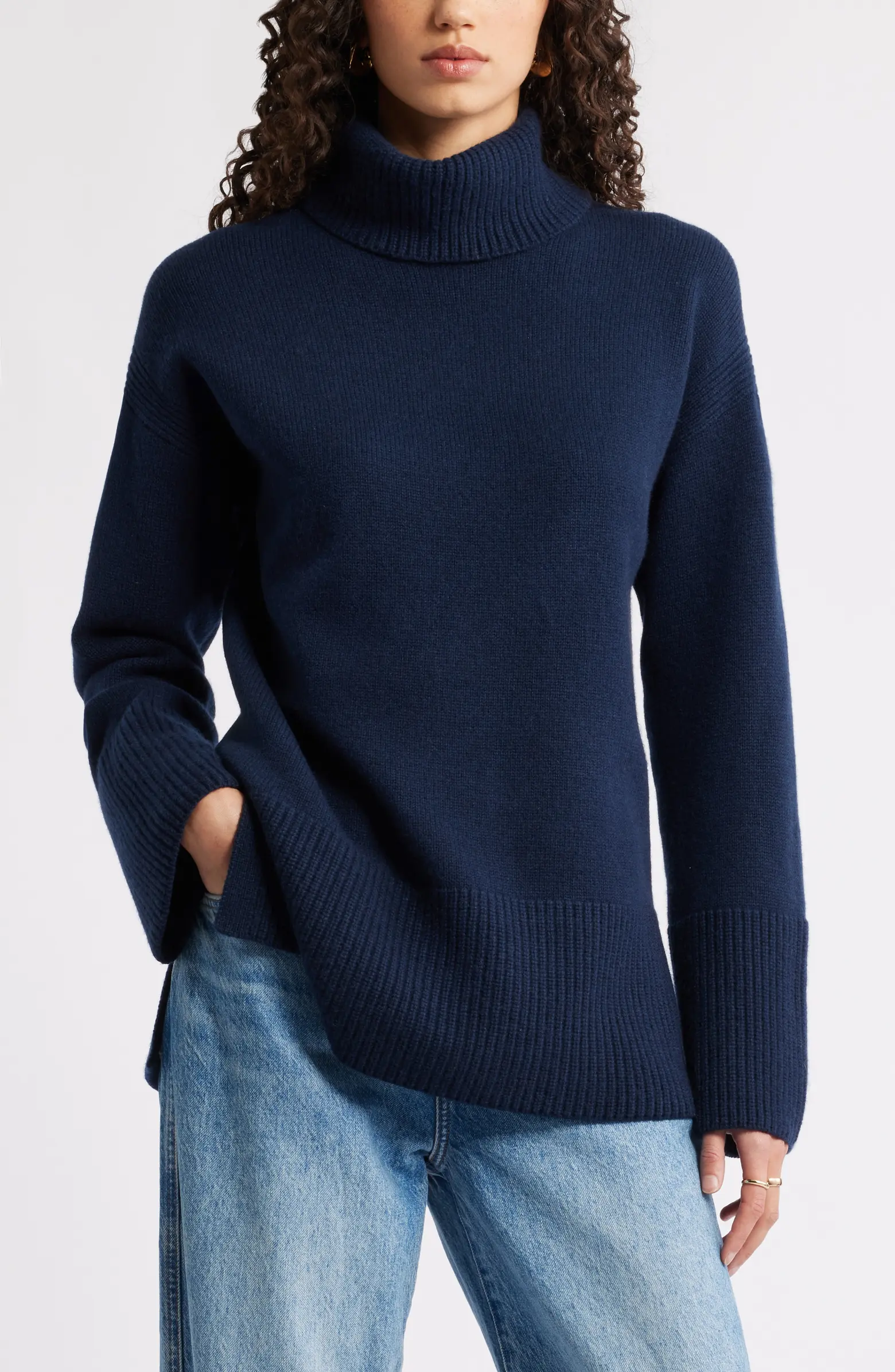 Nordstrom, Wool &amp;amp; Cashmere Turtleneck Sweater