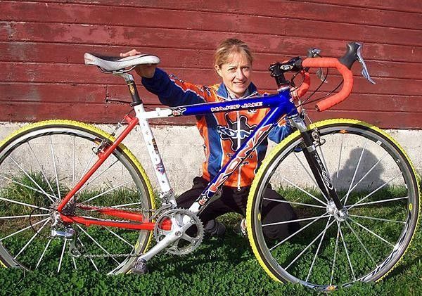 Ann Knapp with her 49cm 2005 Kona Major Jake cyclocross bike.