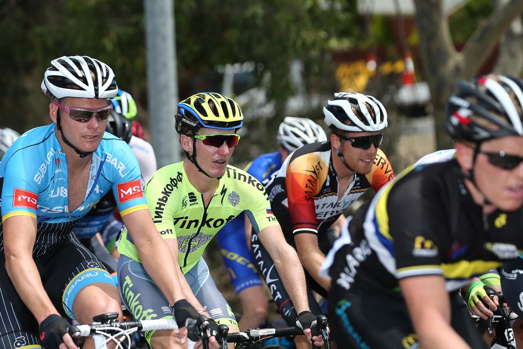 In the peloton during the Australian nationals road race