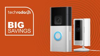 Ring door bell and camera bundle deal with a label reading 'big savings' 