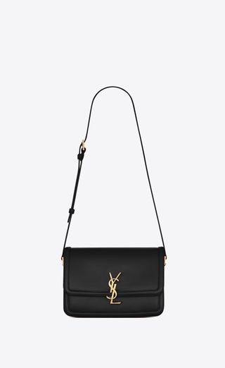 Saint Laurent Solferino Medium Satchel in Box Saint Laurent