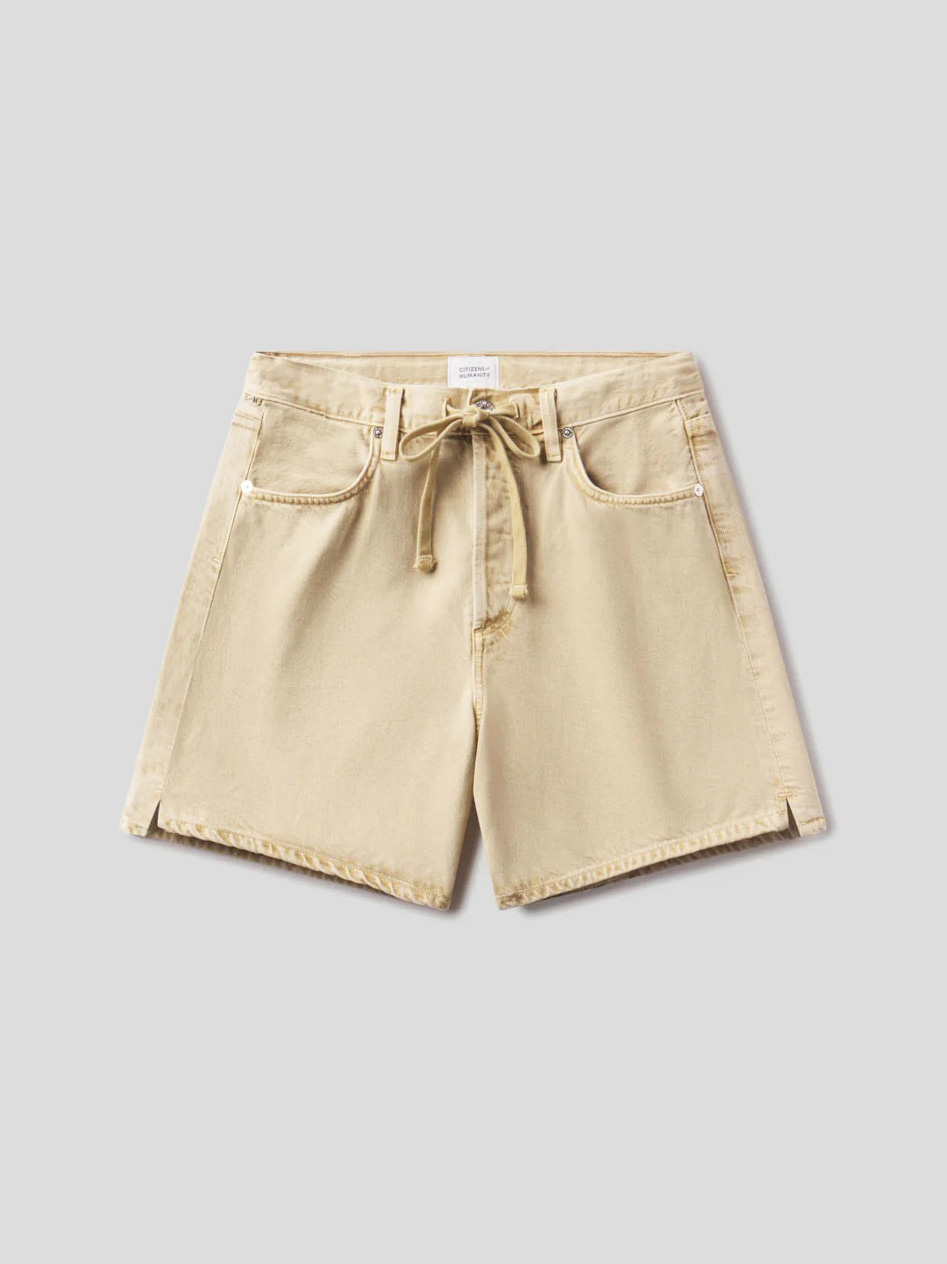 Brynn Drawstring Short in Hempseed - 23 / Hempseed