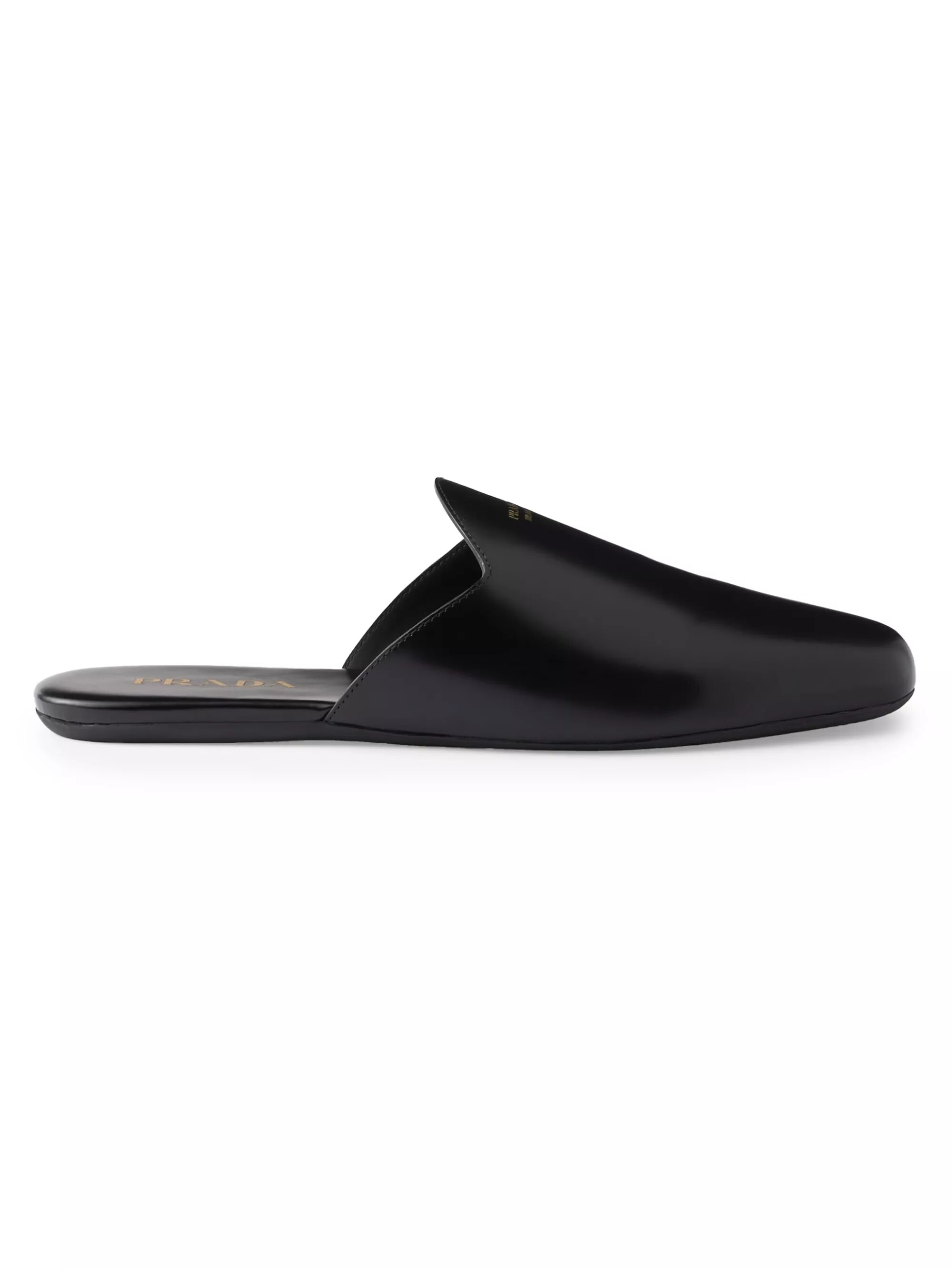Brushed Leather Mules