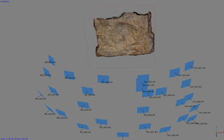 photogrammetric software to create and manipulate 3D models of the stegosaurus track