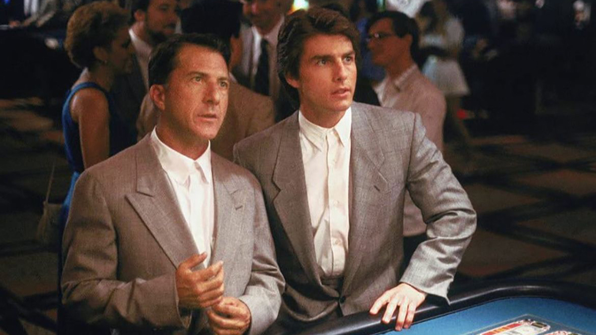 Tom Cruise and Dustin Hoffman in Rain Man