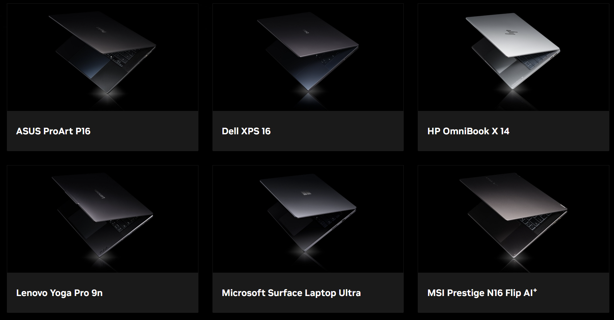 Nvidia RTX Spark laptops