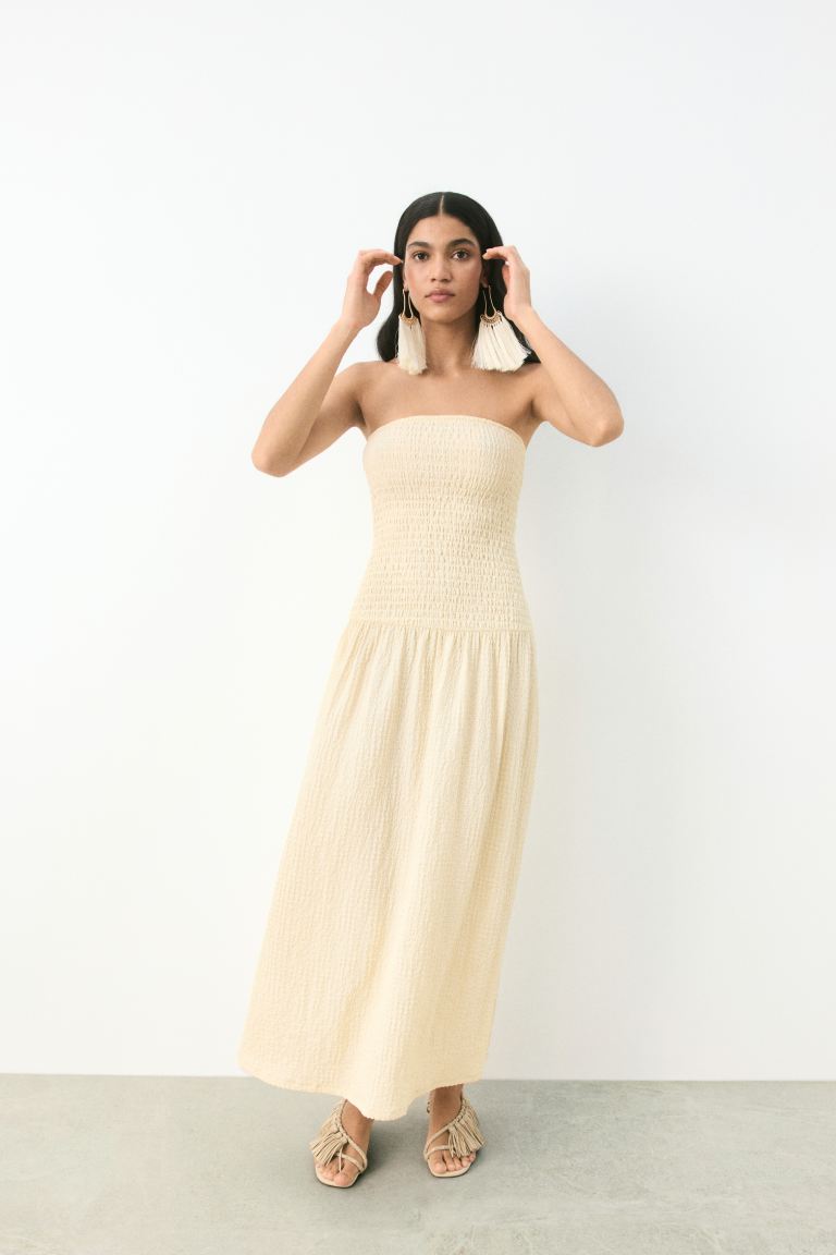 Smocked Bandeau Dress