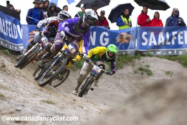 David Graf leads his heat