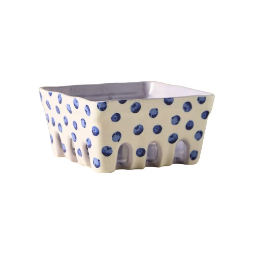 Anthropologie, Berry Icon Handpainted Stoneware Berry Basket