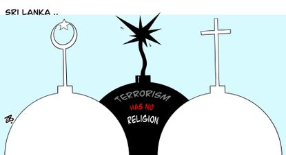 Editorial Cartoon World&nbsp;Sri Lanka&nbsp;terrorist attack no religion