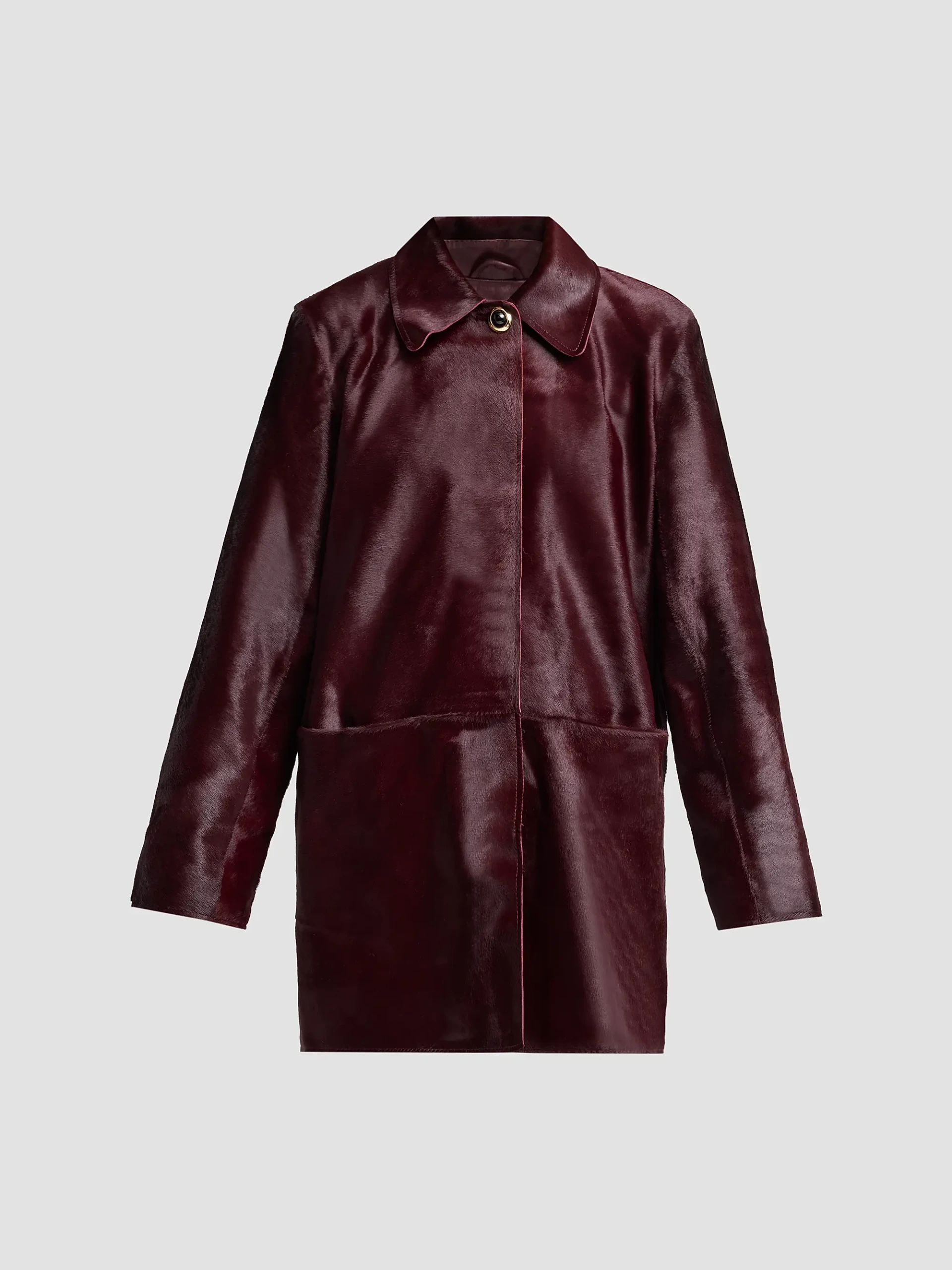 Nadia Calf-Hair Coat