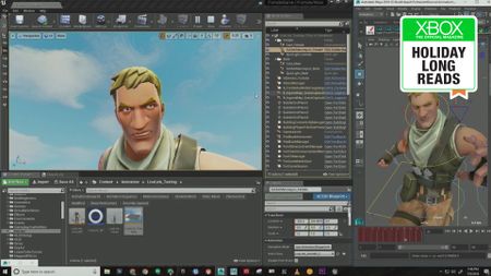 An image of Fortnite in the Unreal 4 game engine