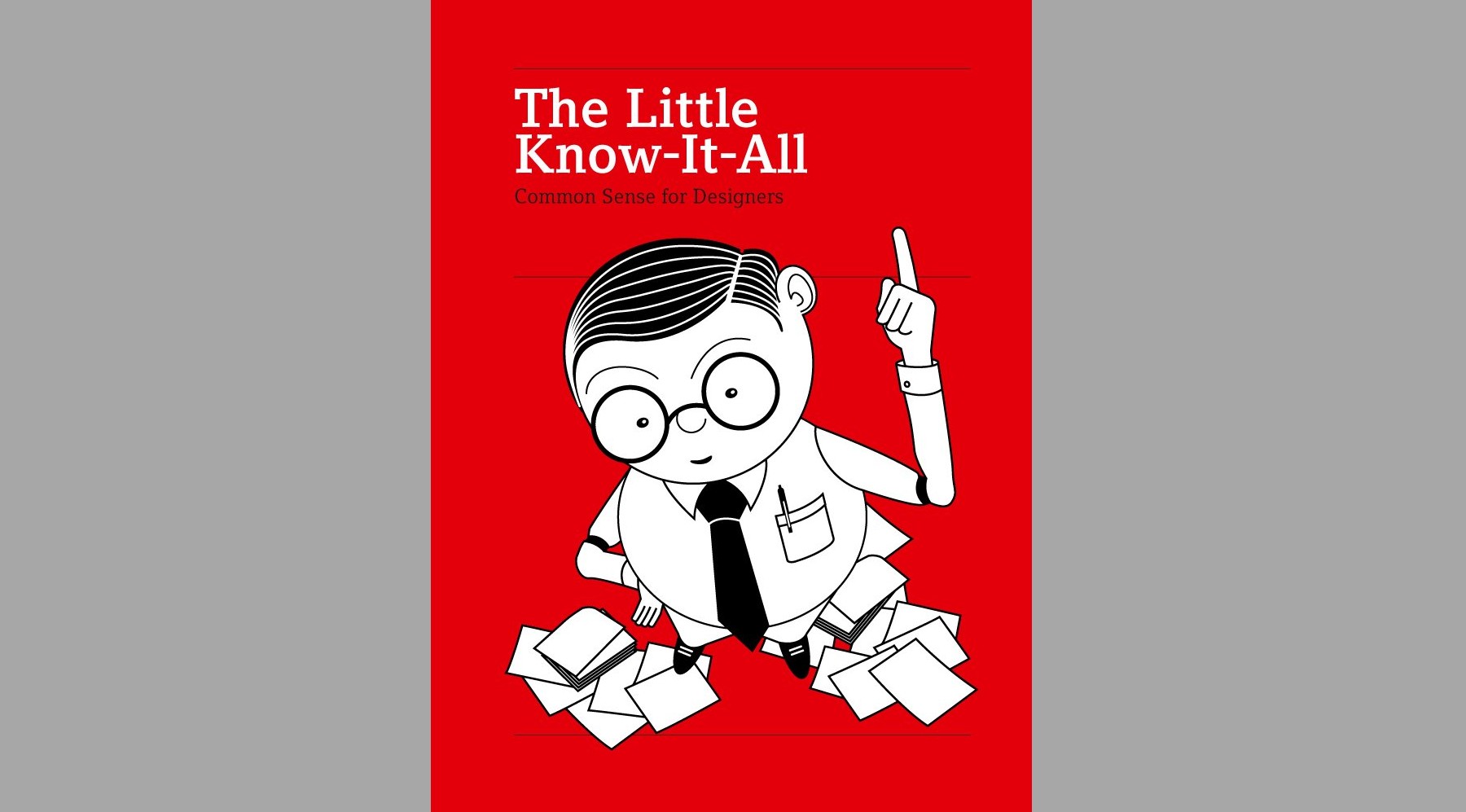 Graphic design books: Cover of The Little Know-It-All book