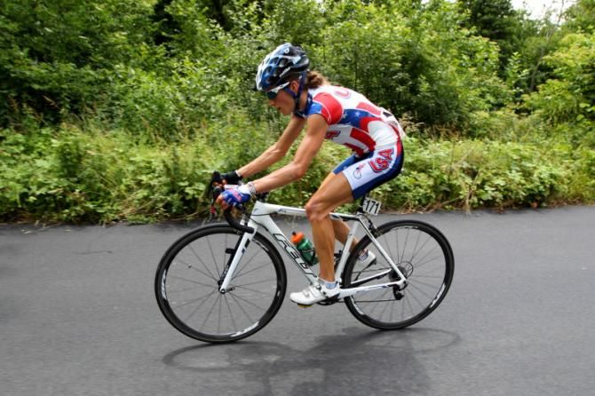Mara Abbott (United States) on the way to victory