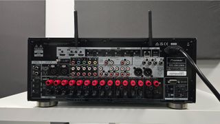 Pioneer VSA-LX805 AVR rear with ports showing