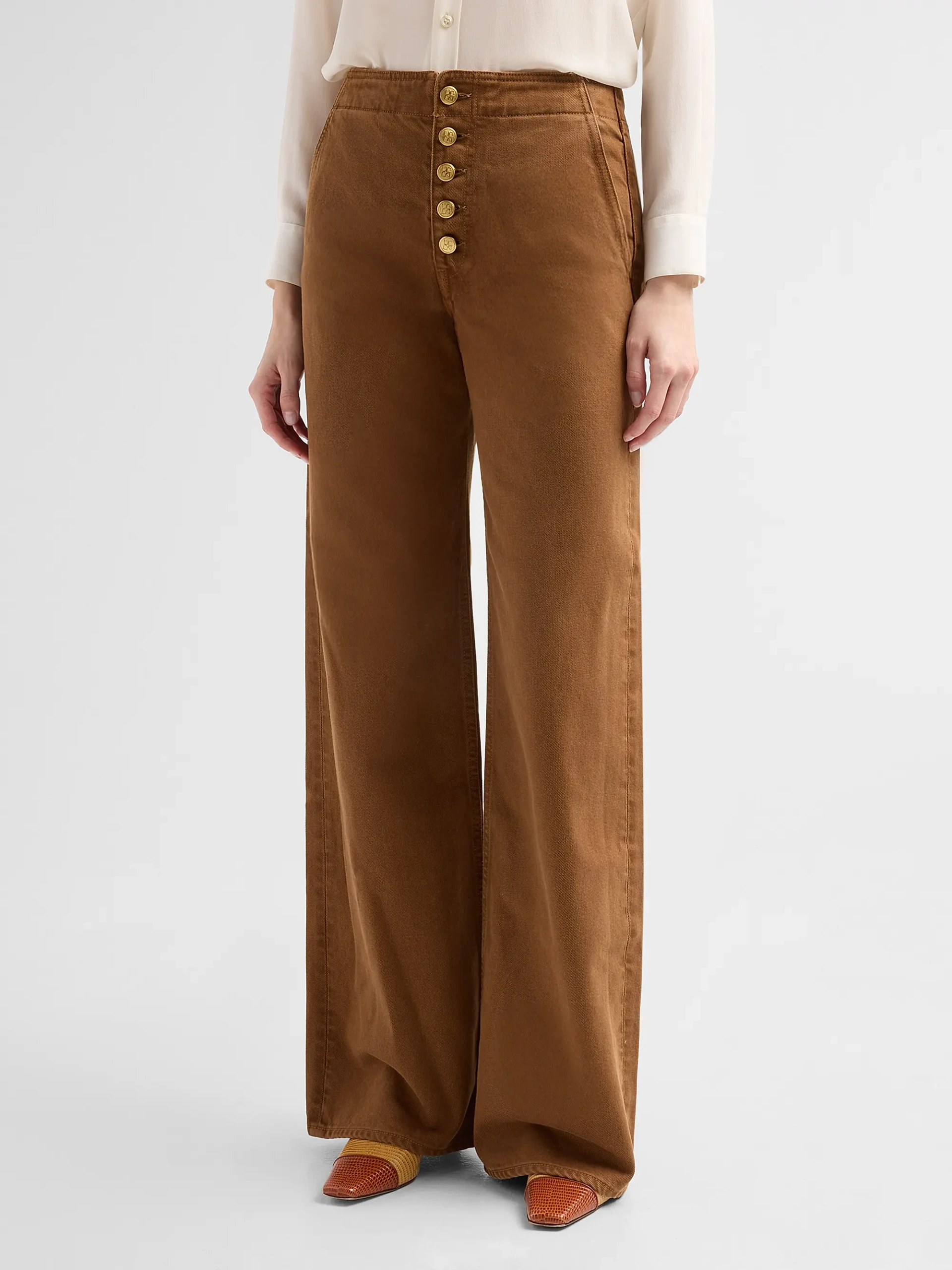 Jasmine Cotton Wide-Leg Jeans