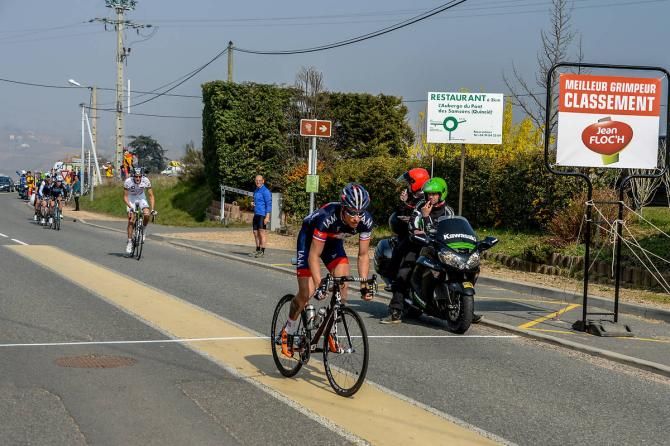 Sylvain Chavanel (IAM Cycling) rode himself into the mountains classification jersey by placing first over the day's first three KOMs