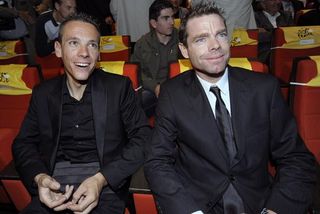 Future BMC teammates Philippe Gilbert and Cadel Evans see what's in store for them at the 2012 Tour de France.