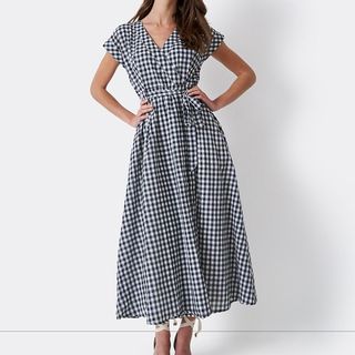 Gingham dress perfect for the coastal grandmother trend