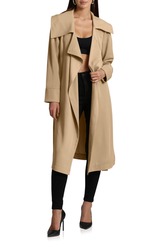 Belted Drape Trench Coat