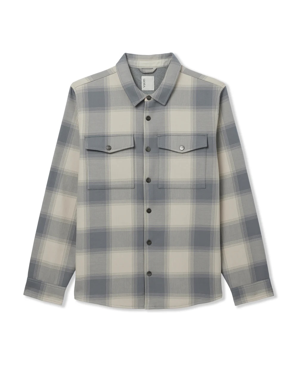 vuori plaid button-up shirt