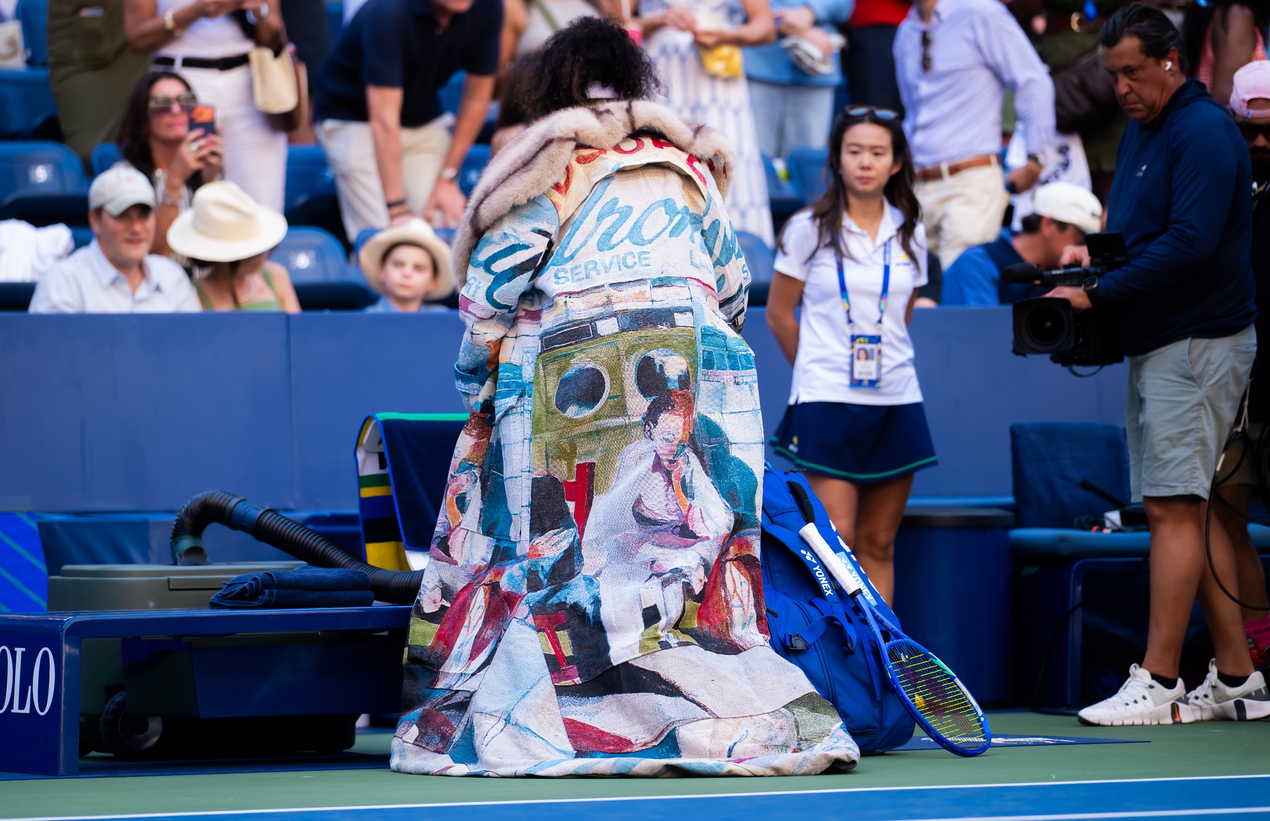 Naomi Osaka wore a custom KidSuper coat at the 2026 US Open