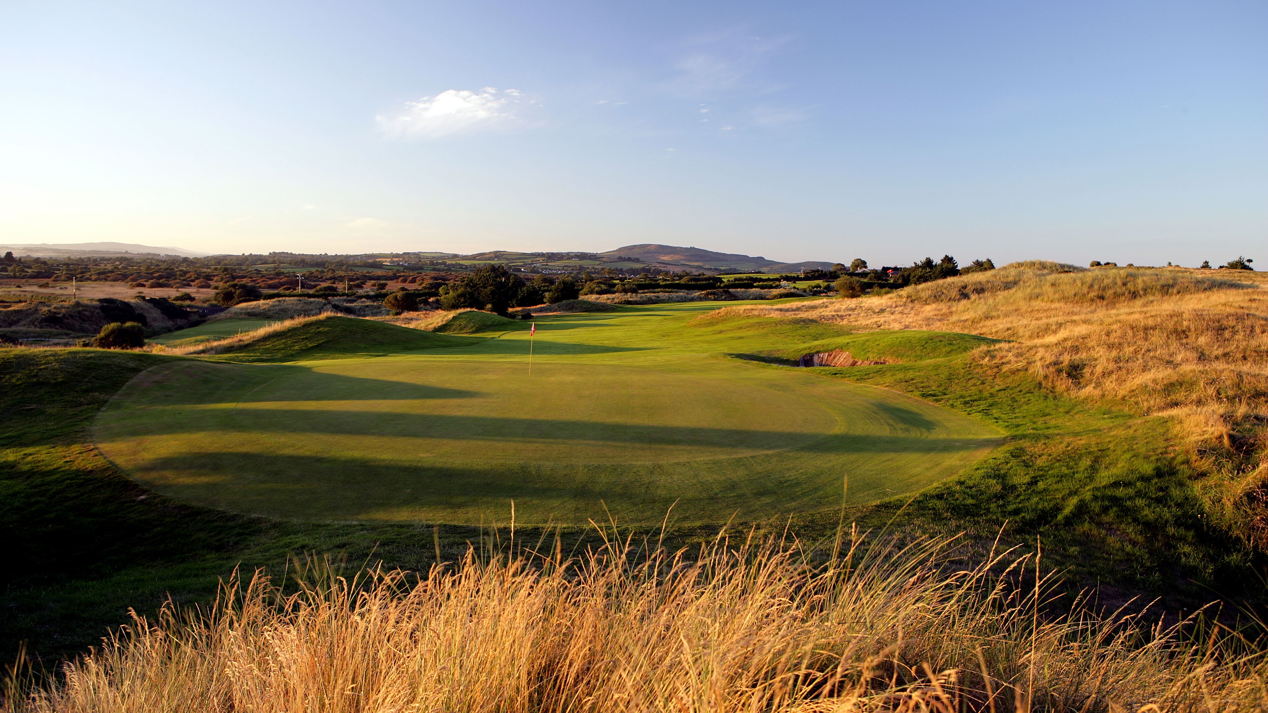 A general view of the fifth hole at The European Club in County Wicklow, Ireland