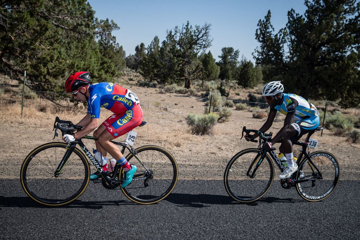 A couple riders try to get away early in the day