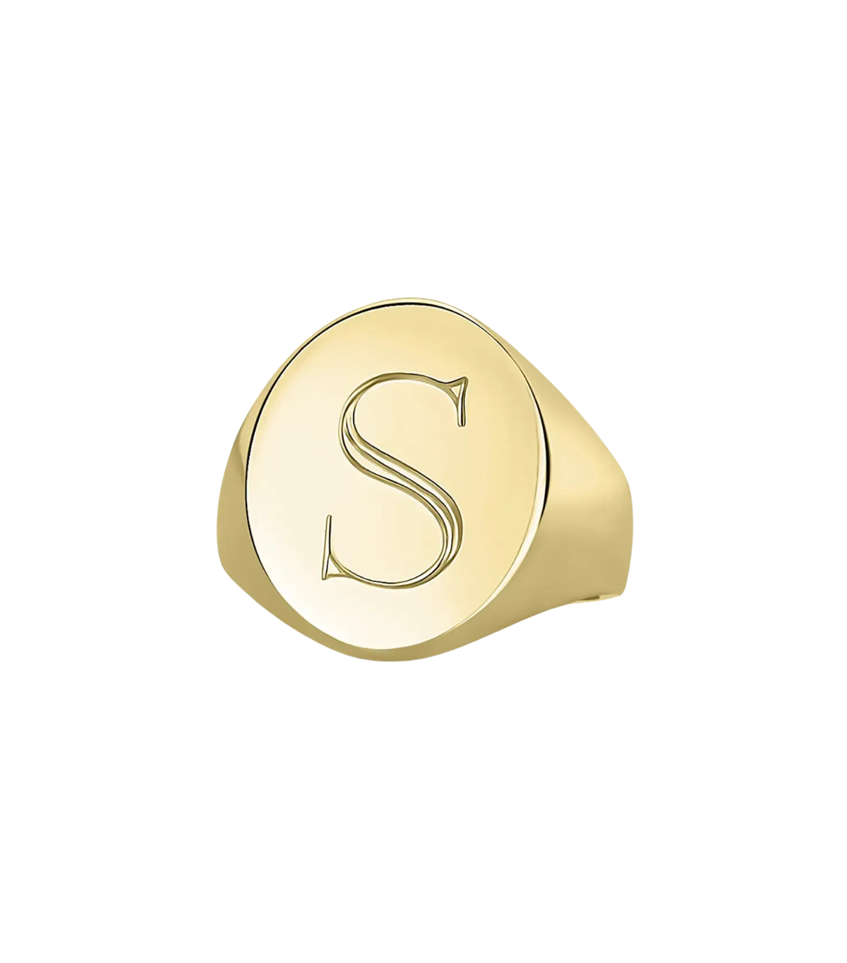 Monogrammed Pinky Signet Ring