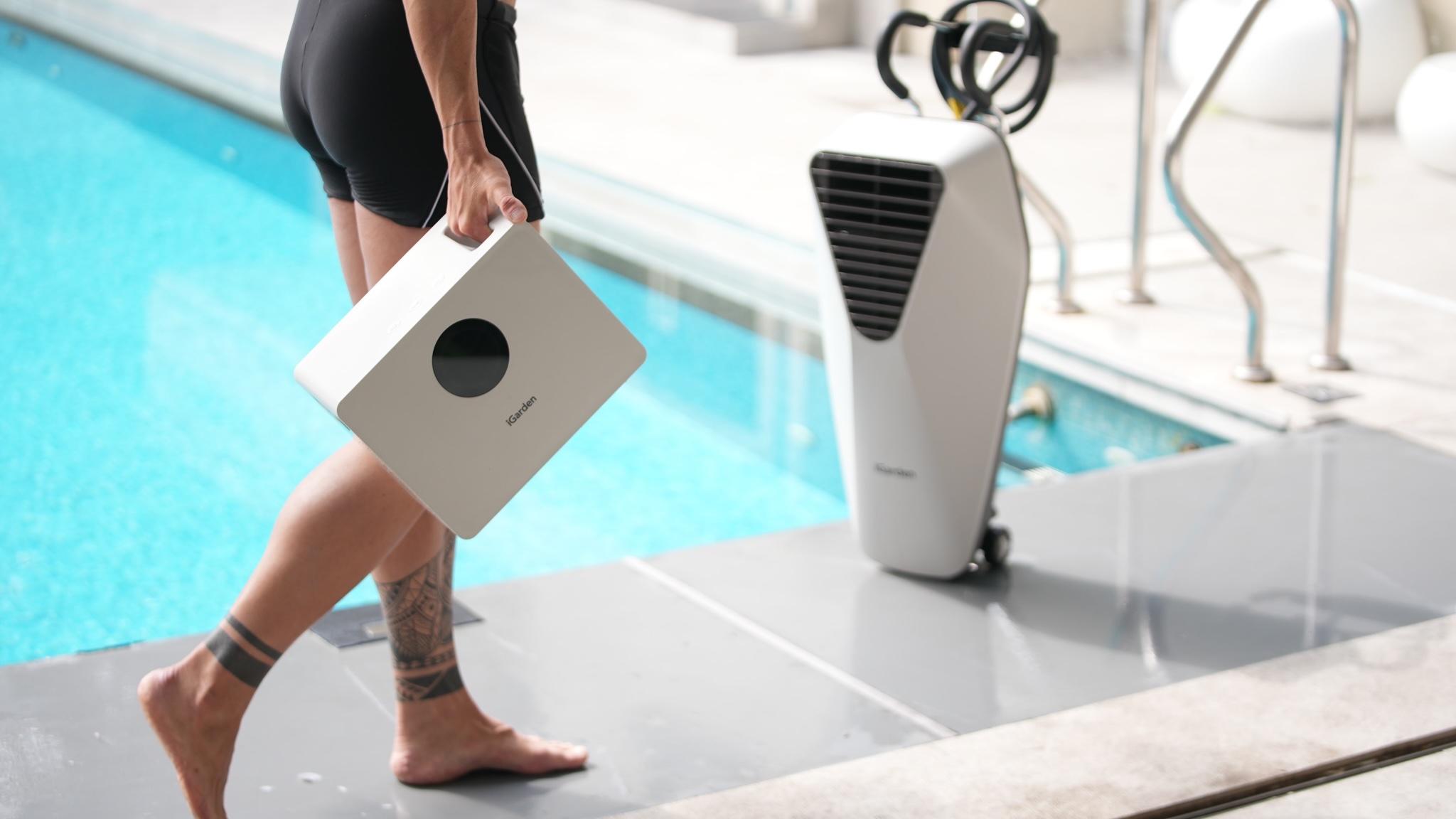 Promotional image for the iGarden Swim Jet X Series