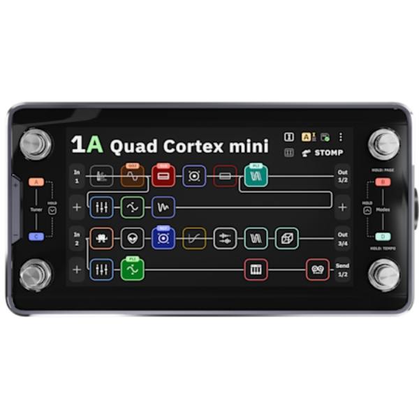A Neural DSP Quad Cortex Mini amp simulator pedal