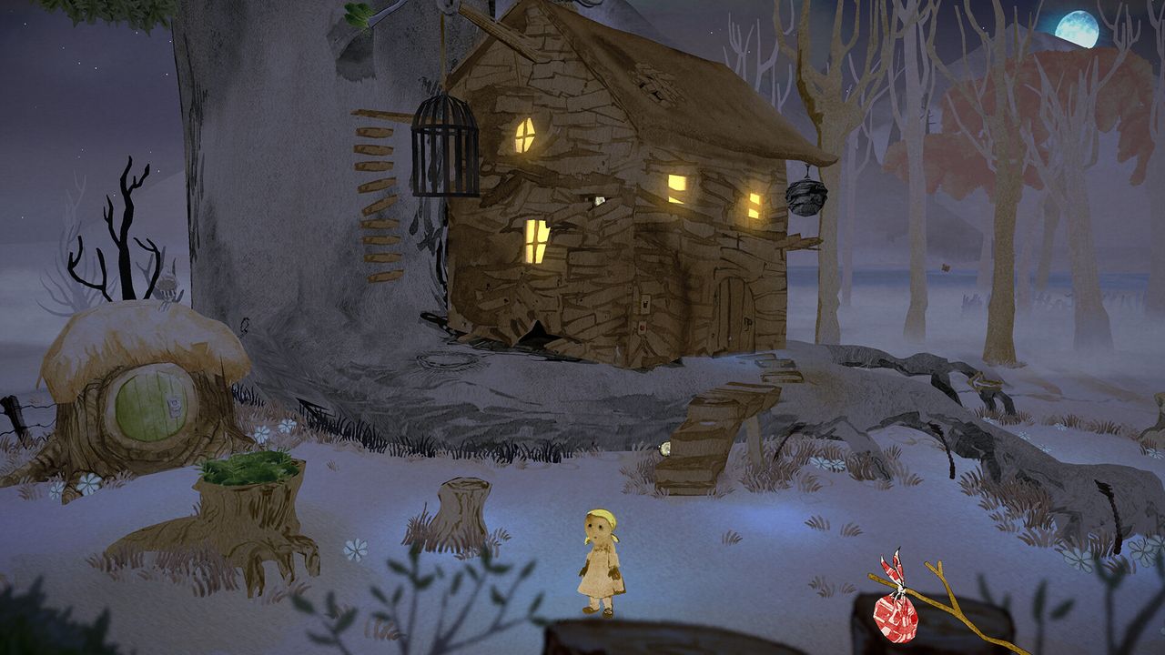 Gretel &amp; Hansel video game art made with watercolours