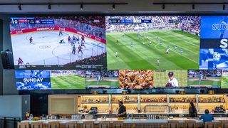 Blinders dvLED display behind the bar