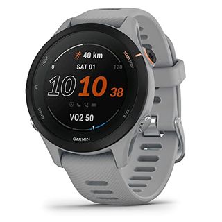 Garmin Forerunner 255s Small Easy to Use Lightweight Gps Running Smartwatch, Advanced Training and Recovery Insights,safety and Tracking Features Included, Up to 12 Days Battery Life, Powder Grey