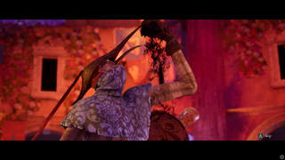 Enotria: The Last Song screenshot featuring an in-game cutscene