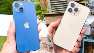 iPhone 13 vs iPhone 13 Pro image of both phones