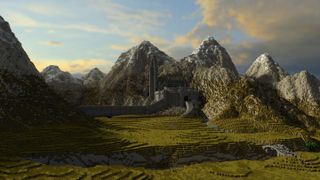 Minecraft Middle-earth - the citadel of Helm's Deep in Minecraft