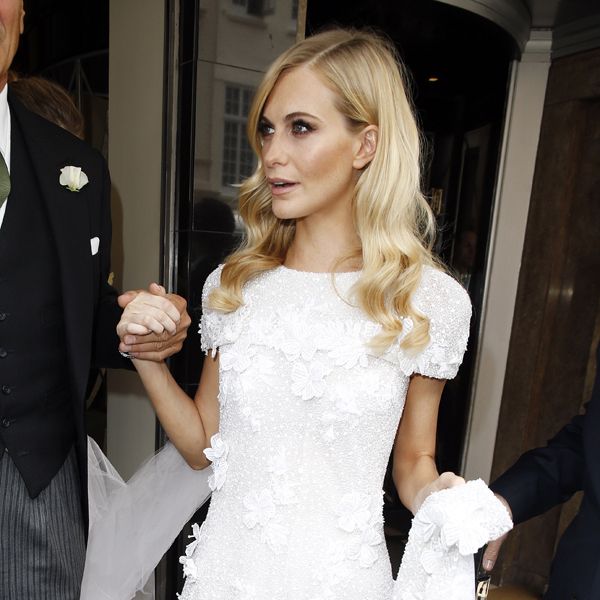 13 Moments That Made Us Wish We Had a Stylish Sister by Our Side   Celebrity wedding dresses, Chanel wedding dress, Poppy delevingne wedding