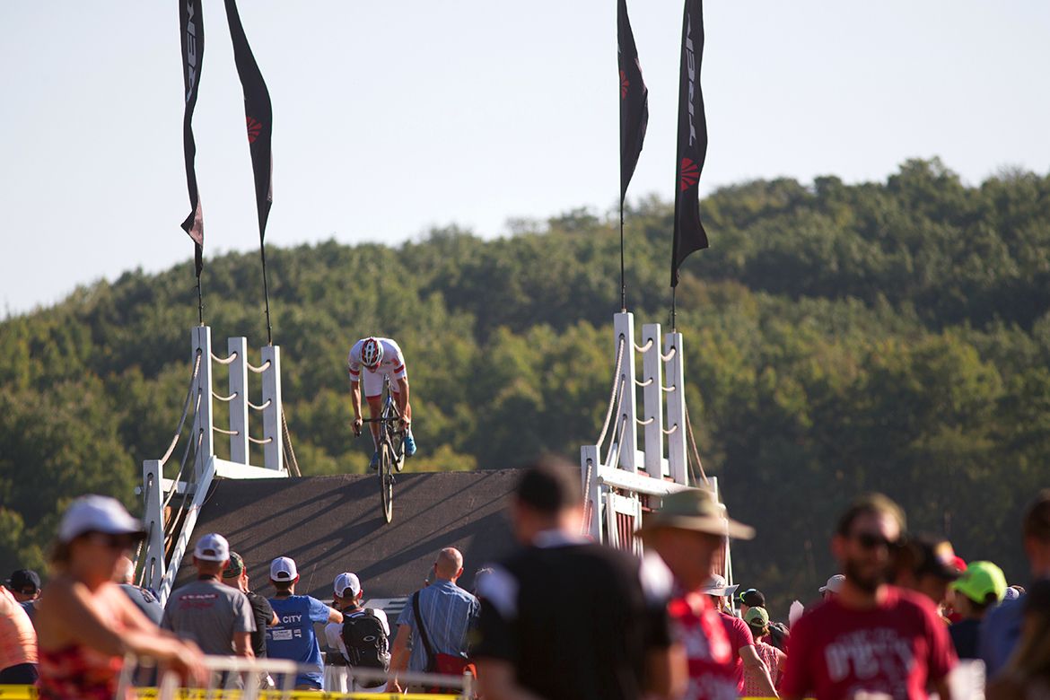 Mathieu van der Poel (Beobank-Corendon) out on course