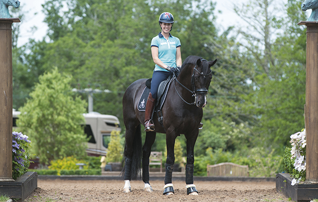 Charlotte Dujardin&amp;amp;Uthopia - Uthopia Feature Shoot - Oaklebrook Mill, Malswick, Newent, Gloucestershire, United Kingdom - 01 July 2013