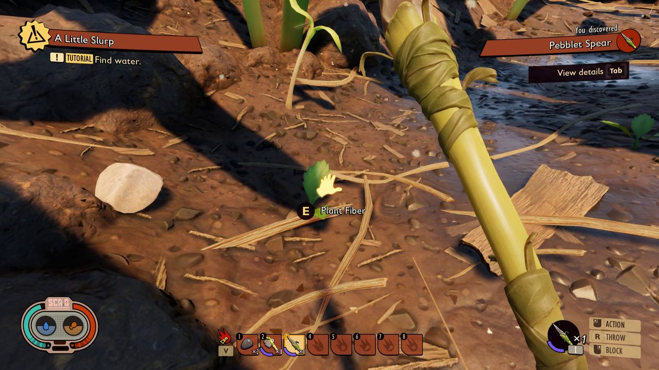 Grounded Axe Plant Fiber