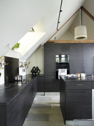 dark contemporary kitchen