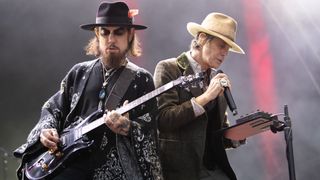 Dave Navarro (L) and Perry Farrell (R) of Jane's Addiction perform at Trinity College Park on June 28, 2024 in Dublin, Ireland