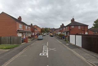 Houses as seen from the street in Bradeley, Stoke-on-Trent