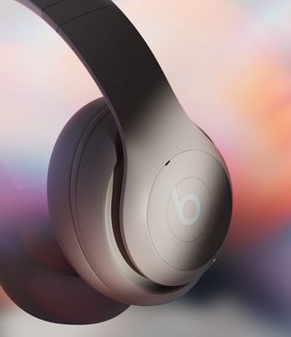 A side view of the Beats Studio Pro in its Sandstone colorway.