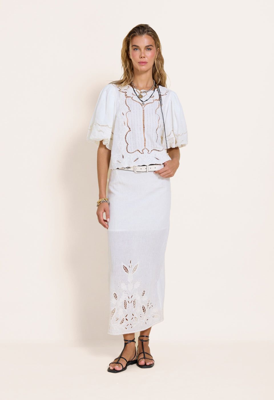 Zinnia Skirt - Vanilla / 2