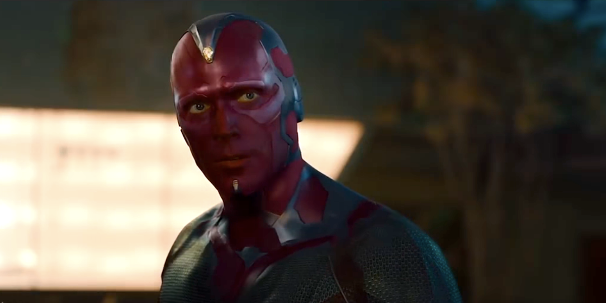 vision paul bettany age of ultron 2015