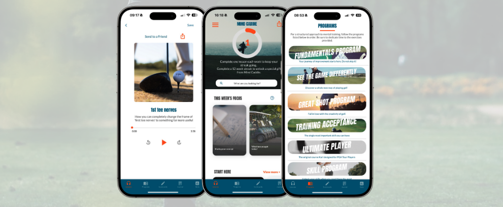 Karl Morris Mind Caddie golf app