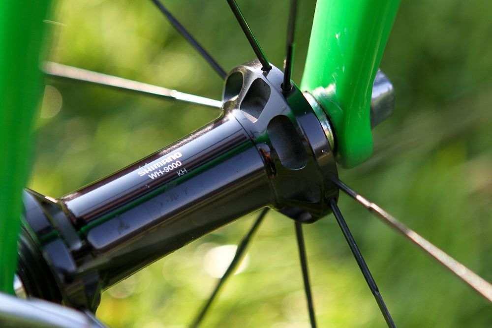 Shimano hubs are at the center of Beyer's wheels