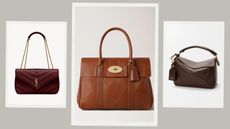 3 designer handbags from Saint Laurent, Mulberry, Loewe